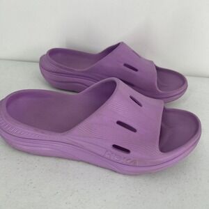 Hoka Ora Recovery Slide 3 Purple Sandals Mens 9 Womens 11 Cushioned Slip On